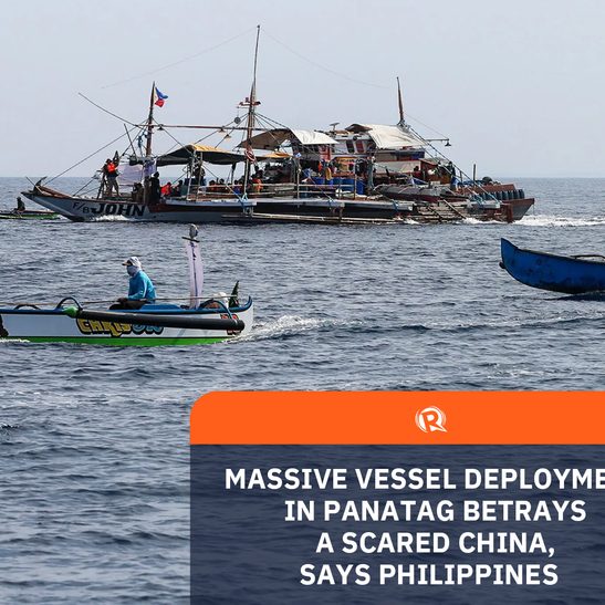 WATCH: Massive vessel deployment in Panatag betrays a scared China, says Philippines