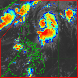 Typhoon Aghon speeds up over Philippine Sea