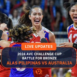 LIVE UPDATES: Alas Pilipinas vs Australia, 2024 AVC Challenge Cup battle for bronze – May 29