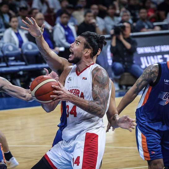 Ginebra battles negativity, turns back Meralco to close in on PBA finals