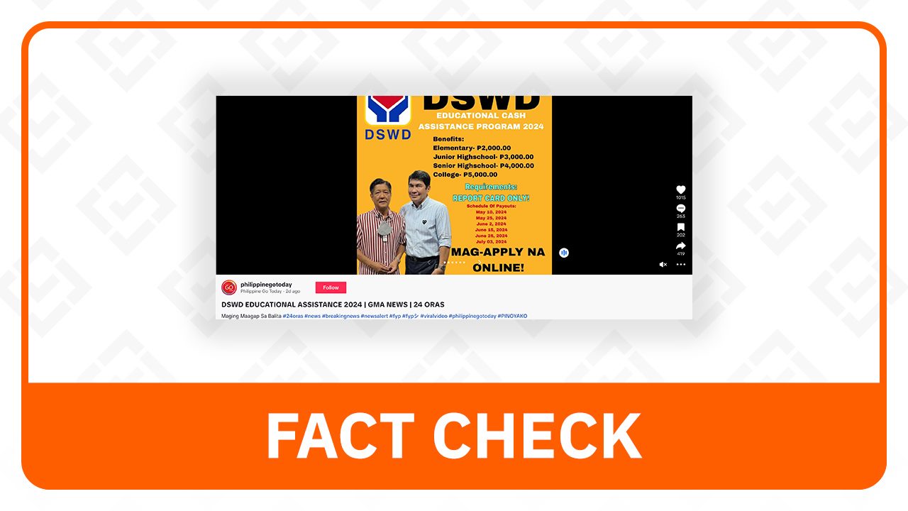 FACT CHECK: Walang link para sa DSWD AKAP cash assistance