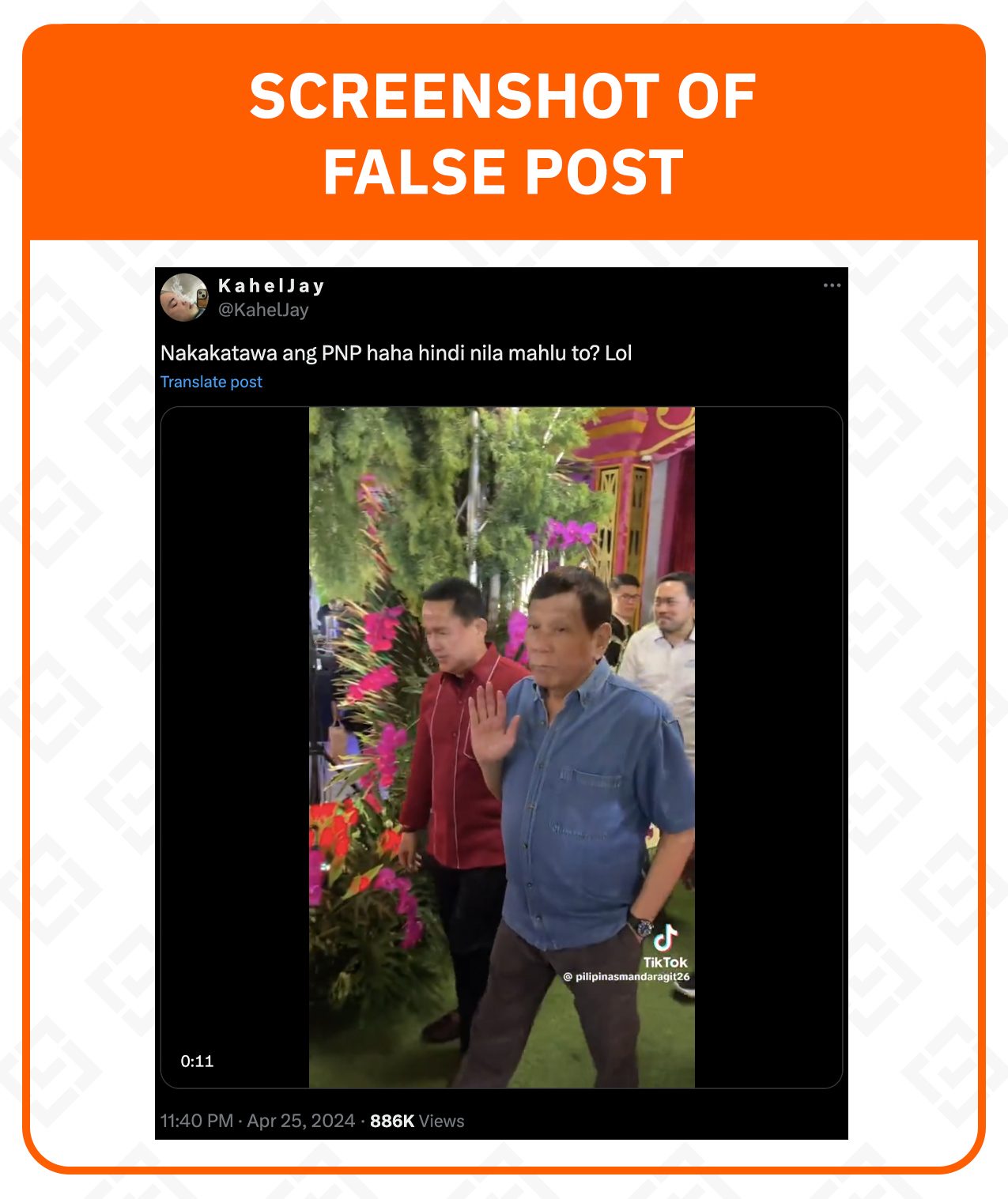 FACT CHECK: Video of Duterte attending Quiboloy’s birthday is from 2023