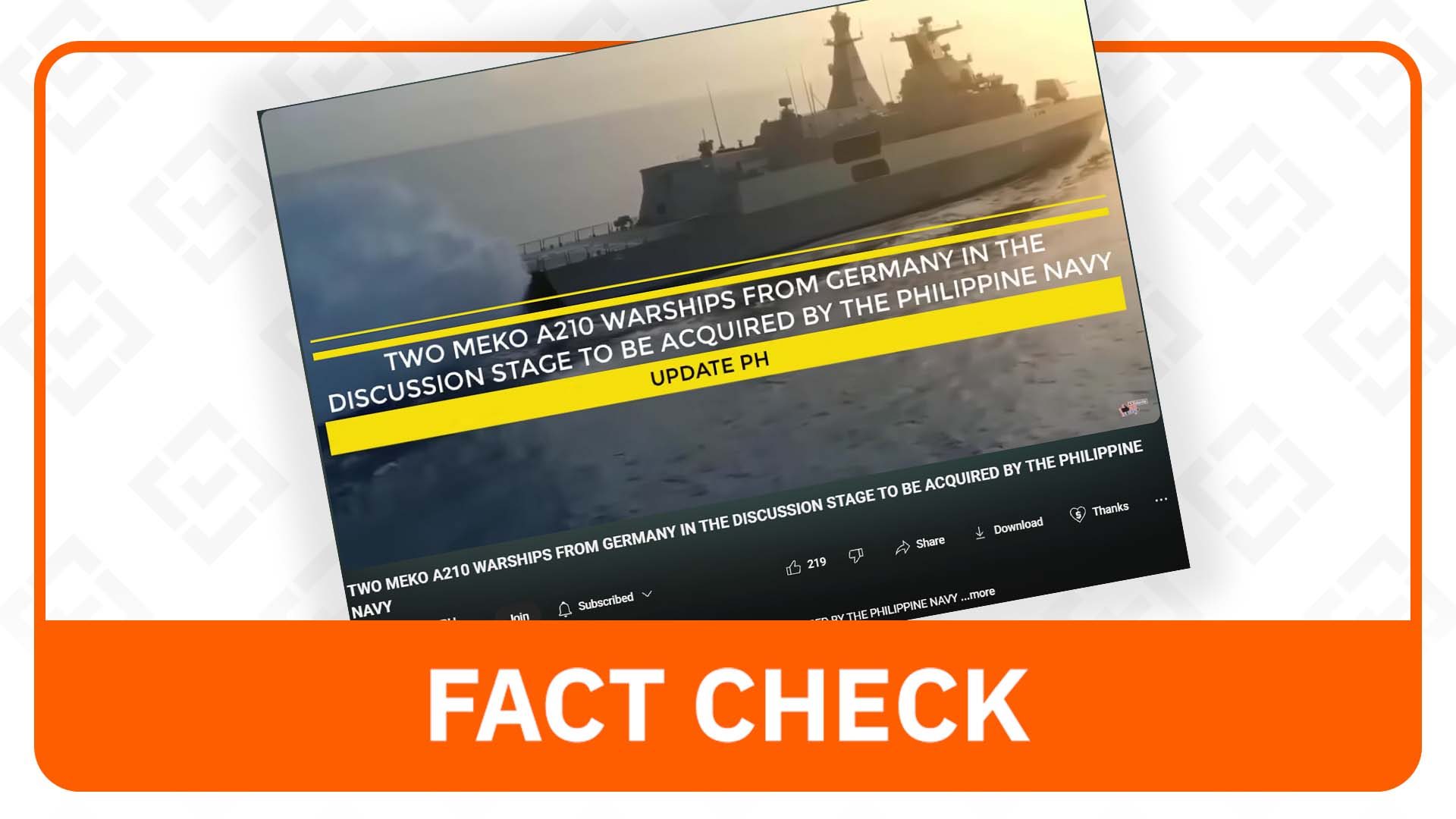 FACT CHECK: No reports of PH acquiring German-made frigates