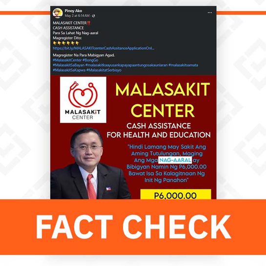 FACT CHECK: Malasakit Centers have no educational assistance program