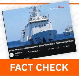FACT CHECK: No US Navy attack on Chinese warships in Panatag Shoal