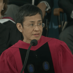 Maria Ressa tells Harvard graduates: ‘Our world is on fire. Welcome to the battlefield.’