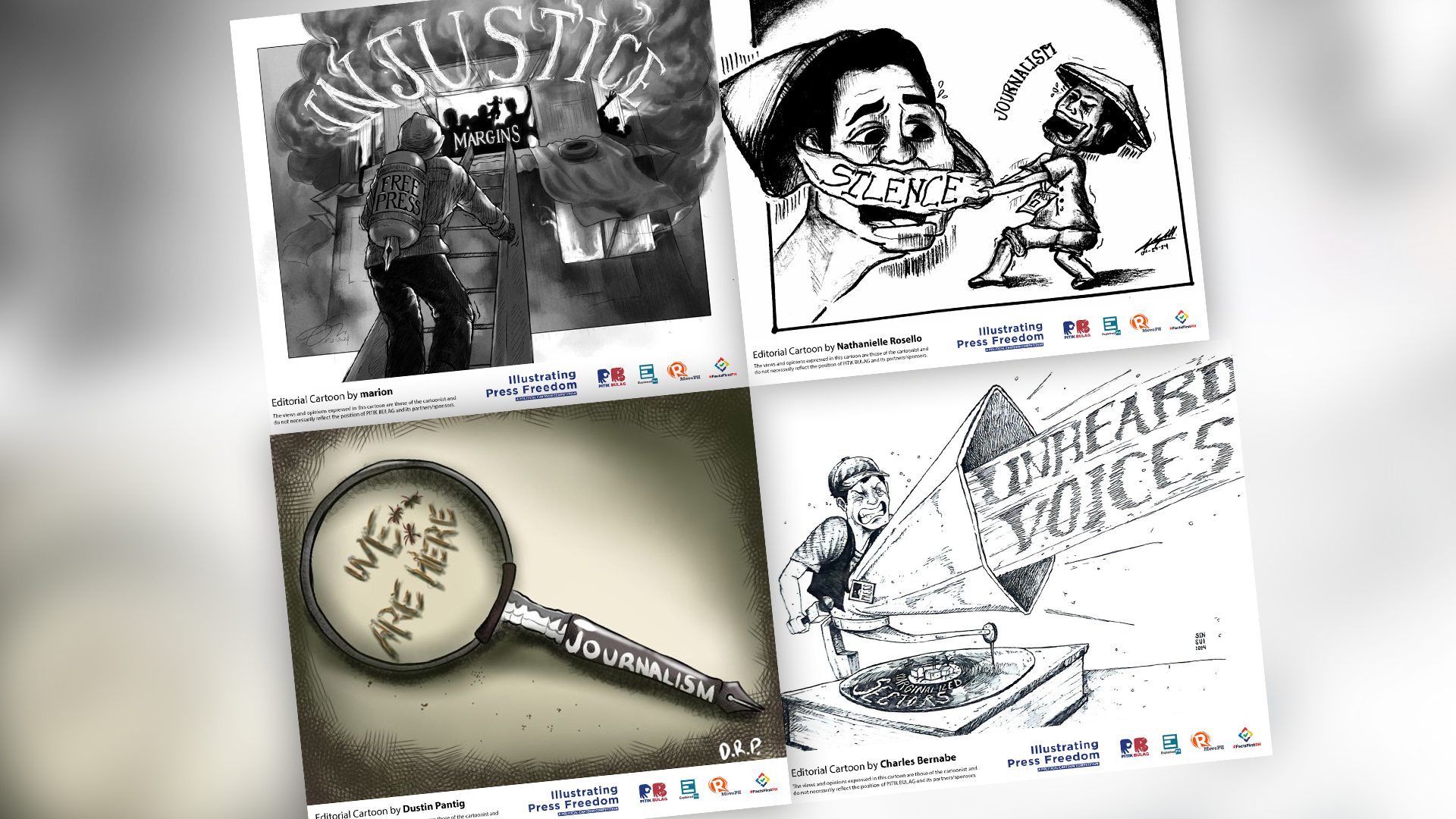 Artists tackle role of journalism through editorial cartoon contest