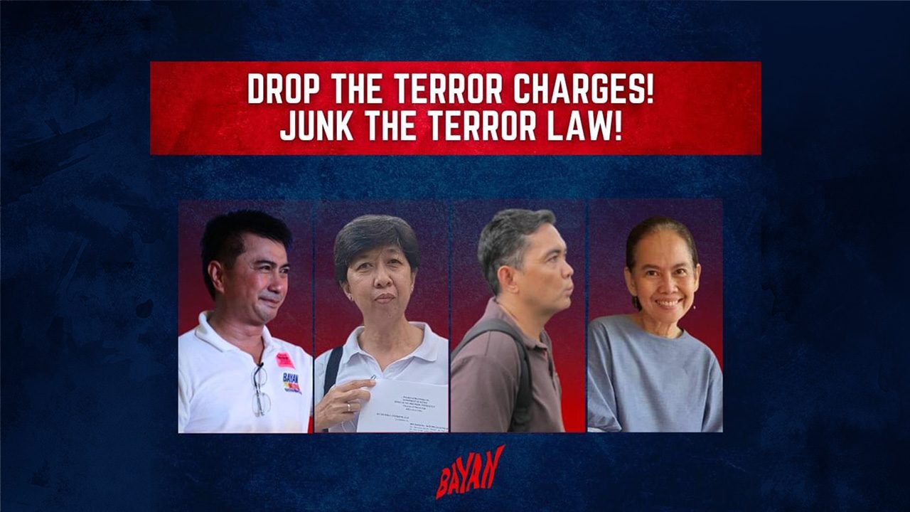 Makabayan officer, activists push back vs anti-terror law complaint filed by military