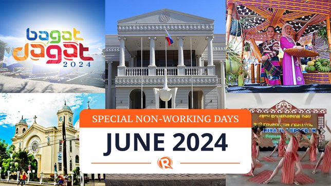 LIST: June 2024 special non-working days in PH provinces, cities, towns