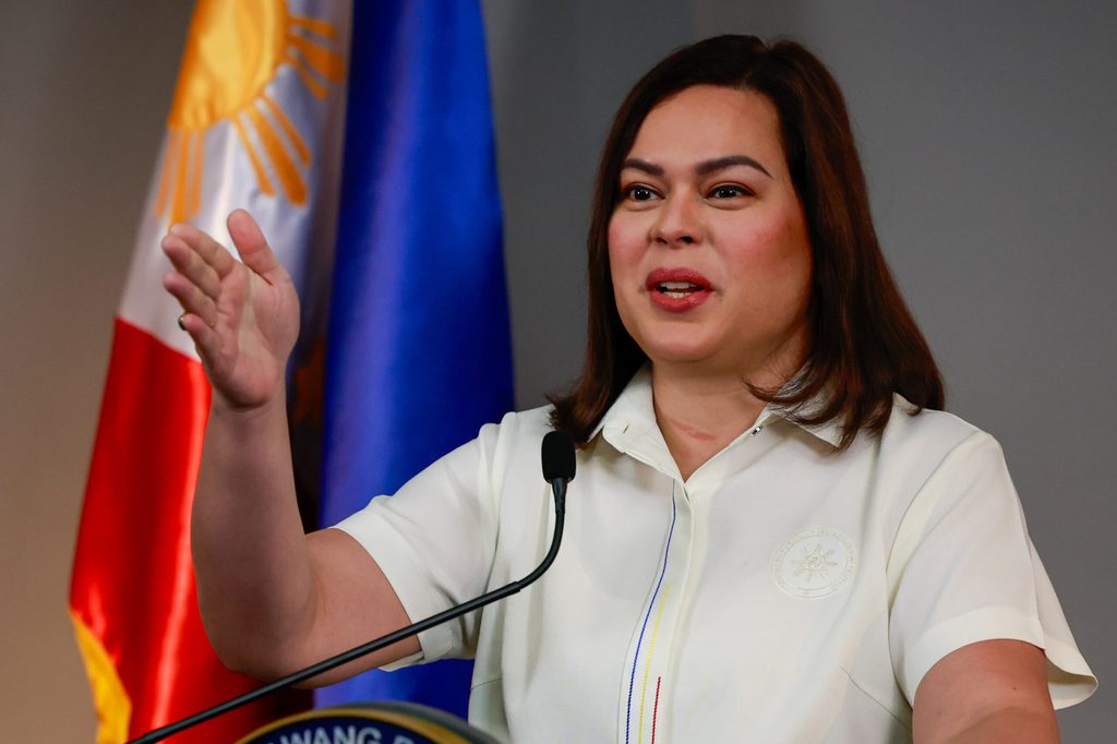 Vice President Sara Duterte holds a press conference on her impeachment