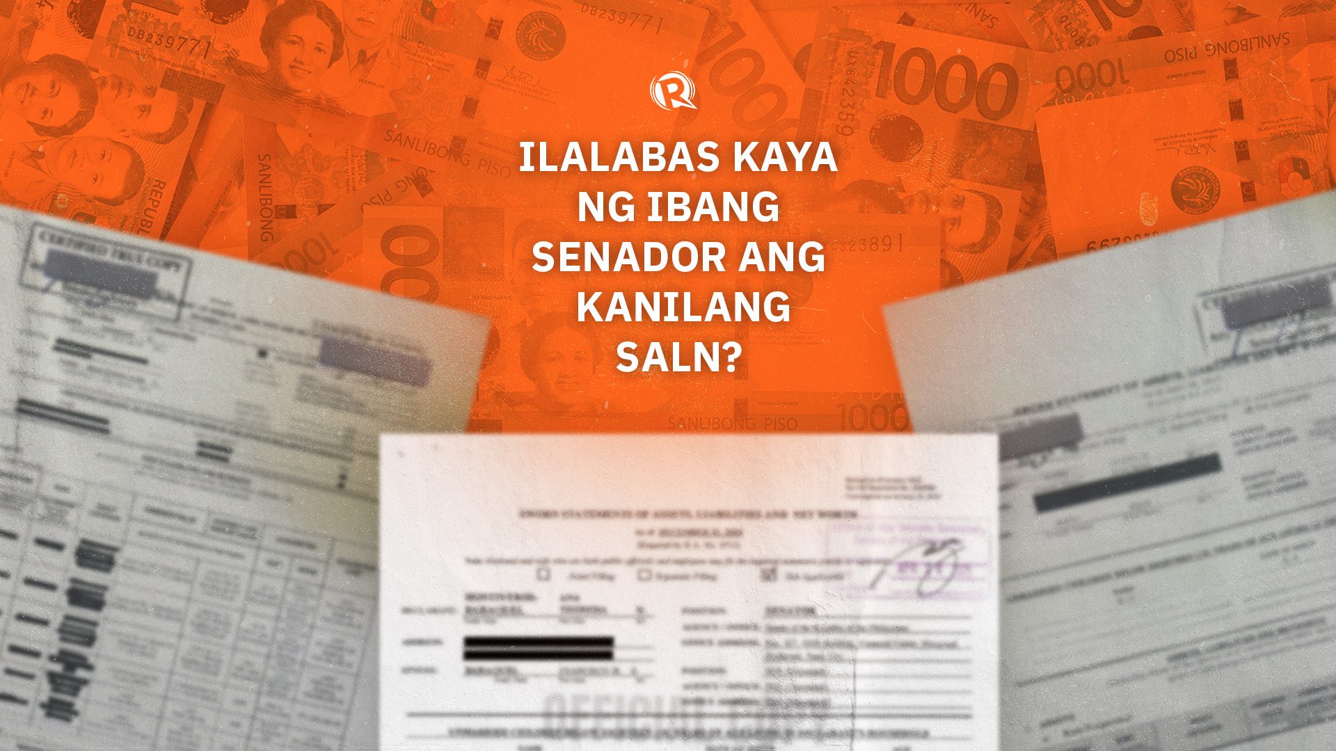 Will other senators make their SALNs public?