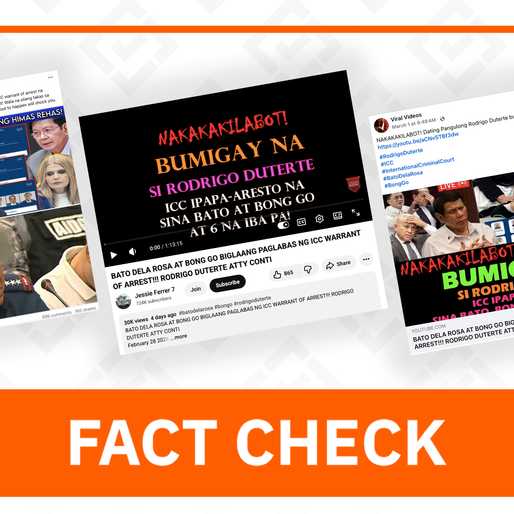 FACT CHECK: No confirmation yet on ICC arrest warrants for Dela Rosa, Go