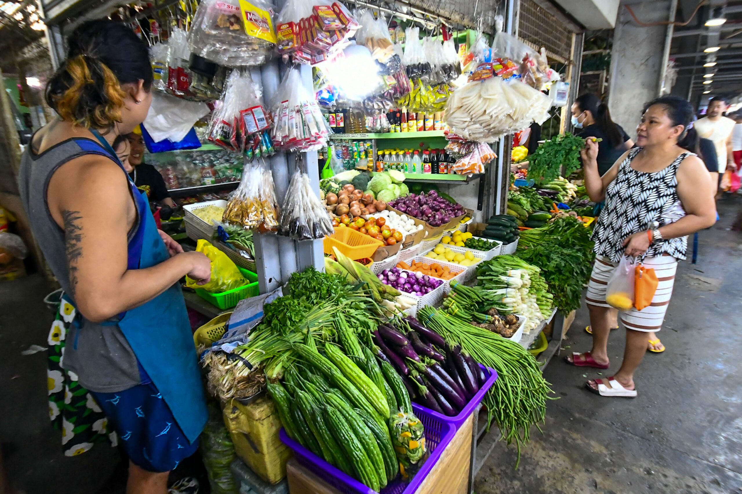 Public market in Manila