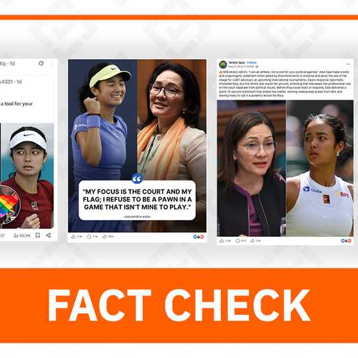 FACT CHECK: Hontiveros did not seek Alex Eala endorsement for LGBT advocacy