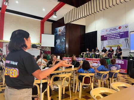 On World Health Day, barangay health workers demand the Magna Carta