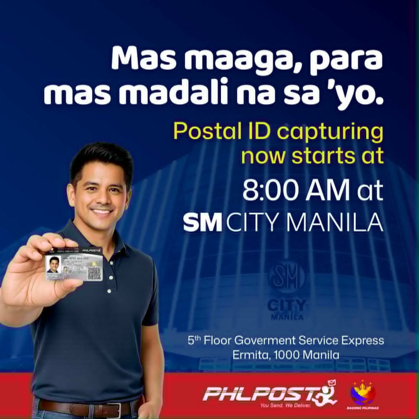 Get your postal ID faster at PHLPost SM Manila