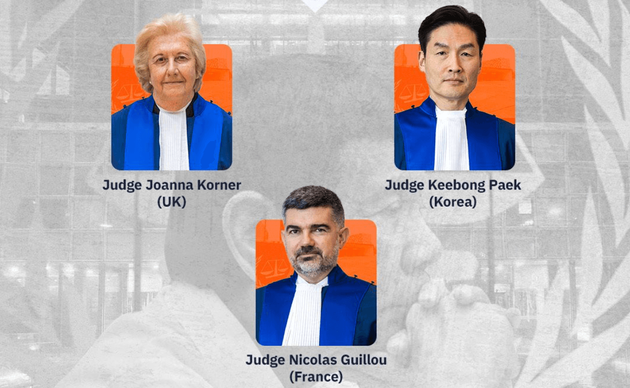Who are the judges in Rodrigo Duterte’s ICC trial?
