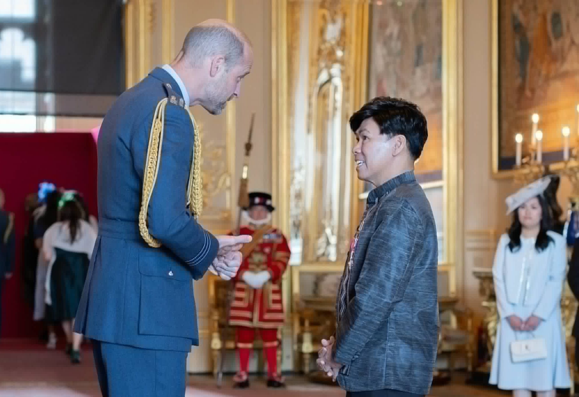 Filipino educator Edison David honored with MBE medal at Windsor Castle