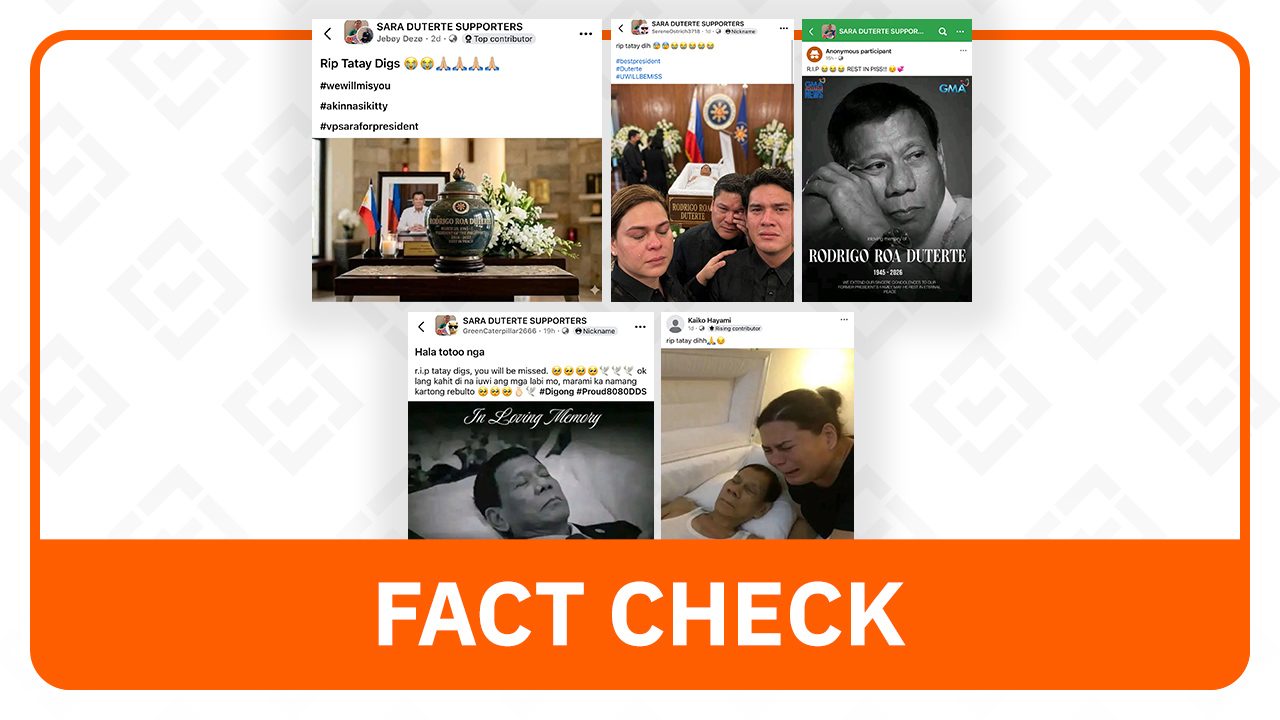 FACT CHECK: Rodrigo Duterte is alive, still detained at the ICC
