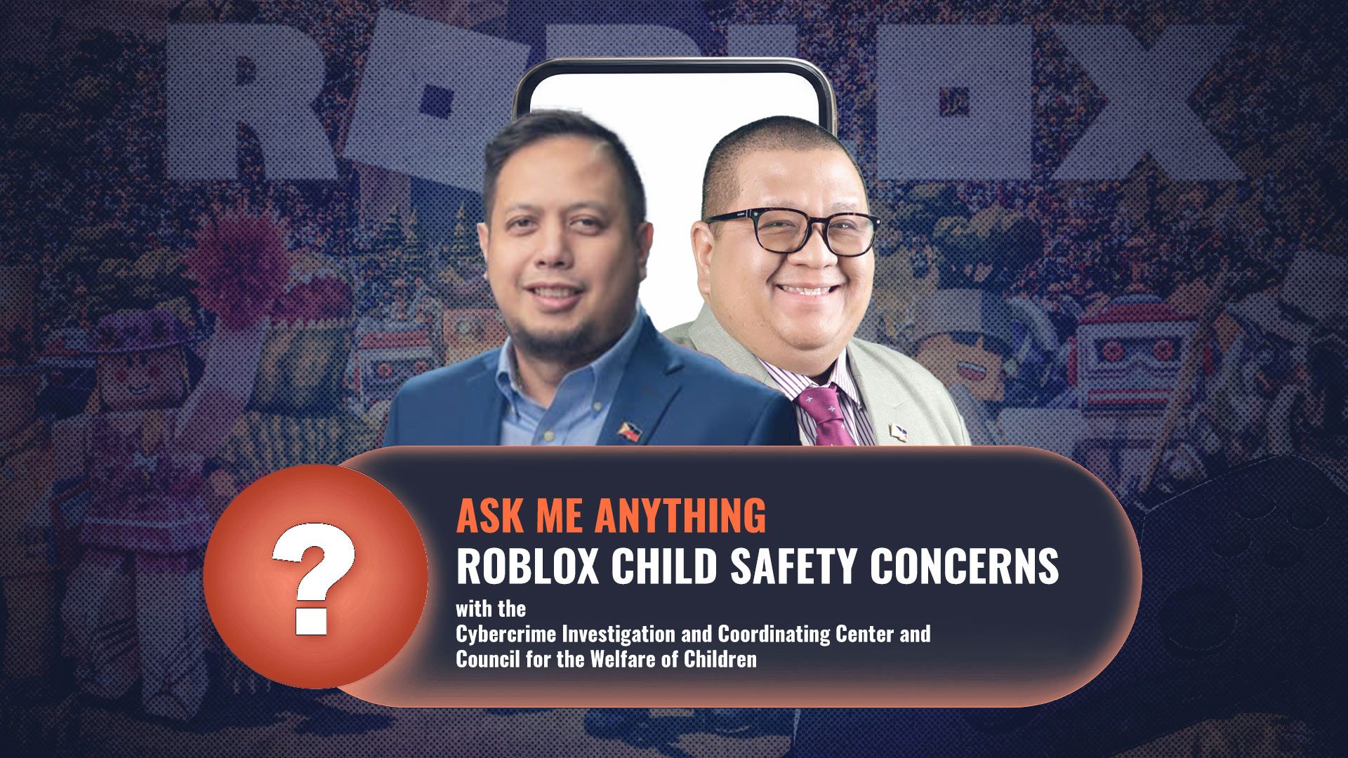 Ask Me Anything with the CICC and CWC on child safety concerns on ‘Roblox’