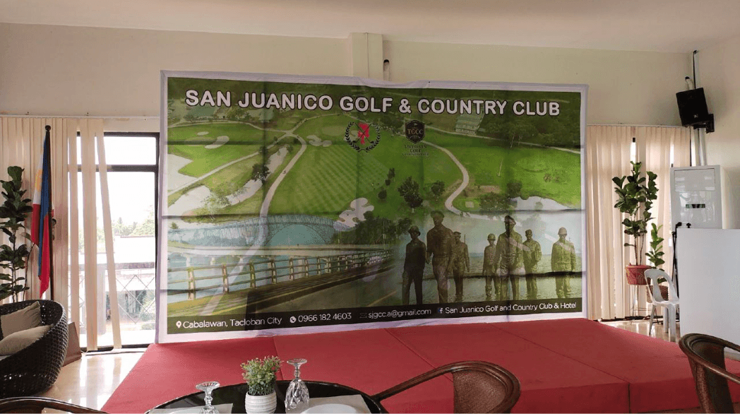 TGCC logo inside San Juanico Golf Course