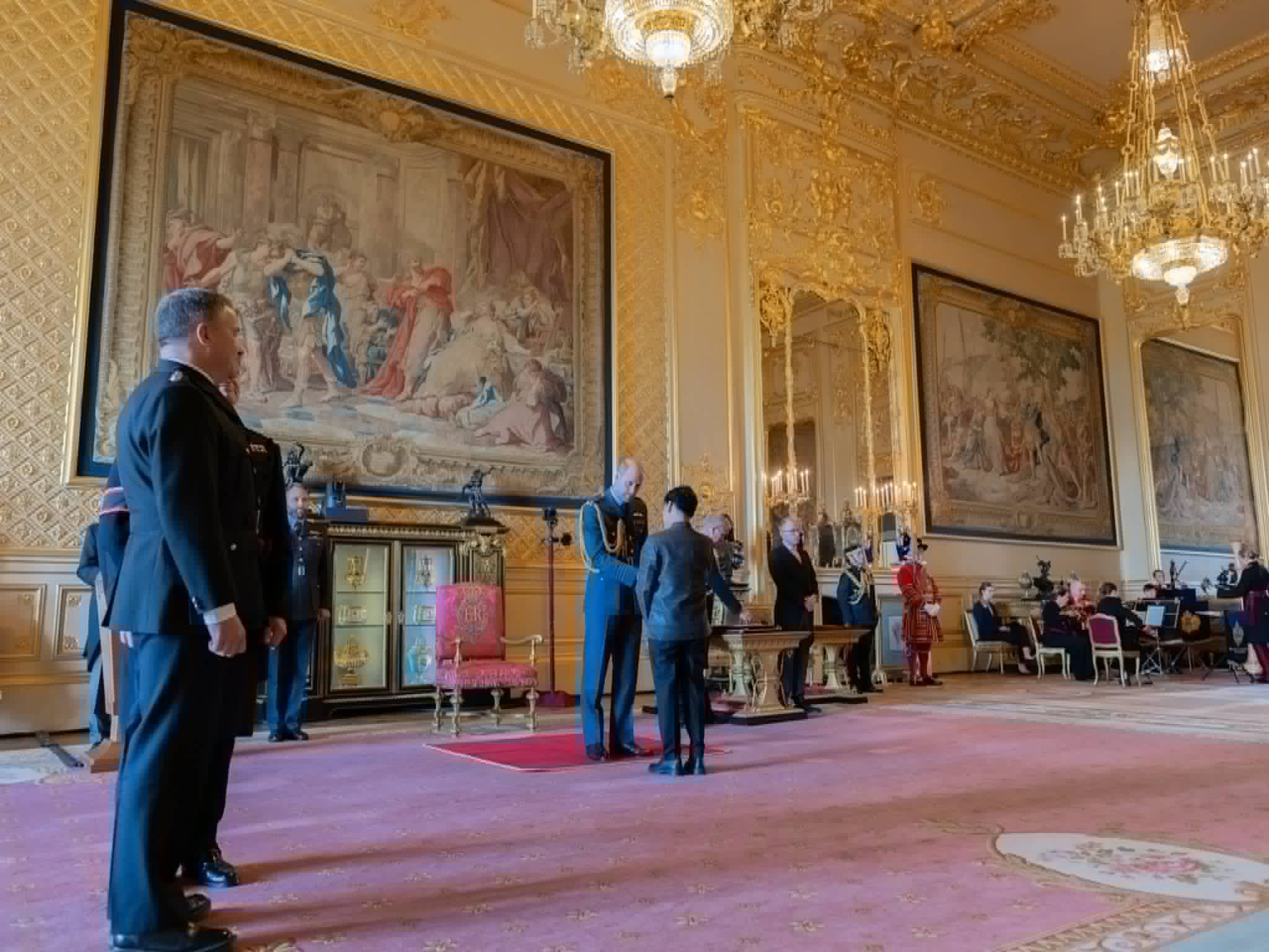 Filipino educator Edison David honored with MBE medal at Windsor Castle