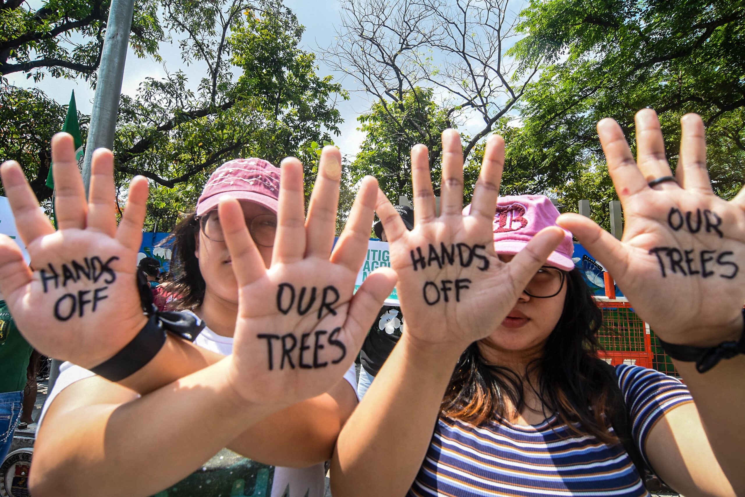 Demonstration against deforestation for the SALEX project