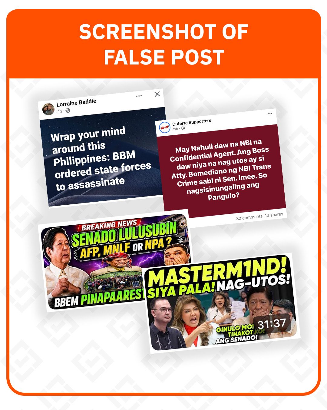 FACT CHECK: No order to arrest Dela Rosa, Marcos says
