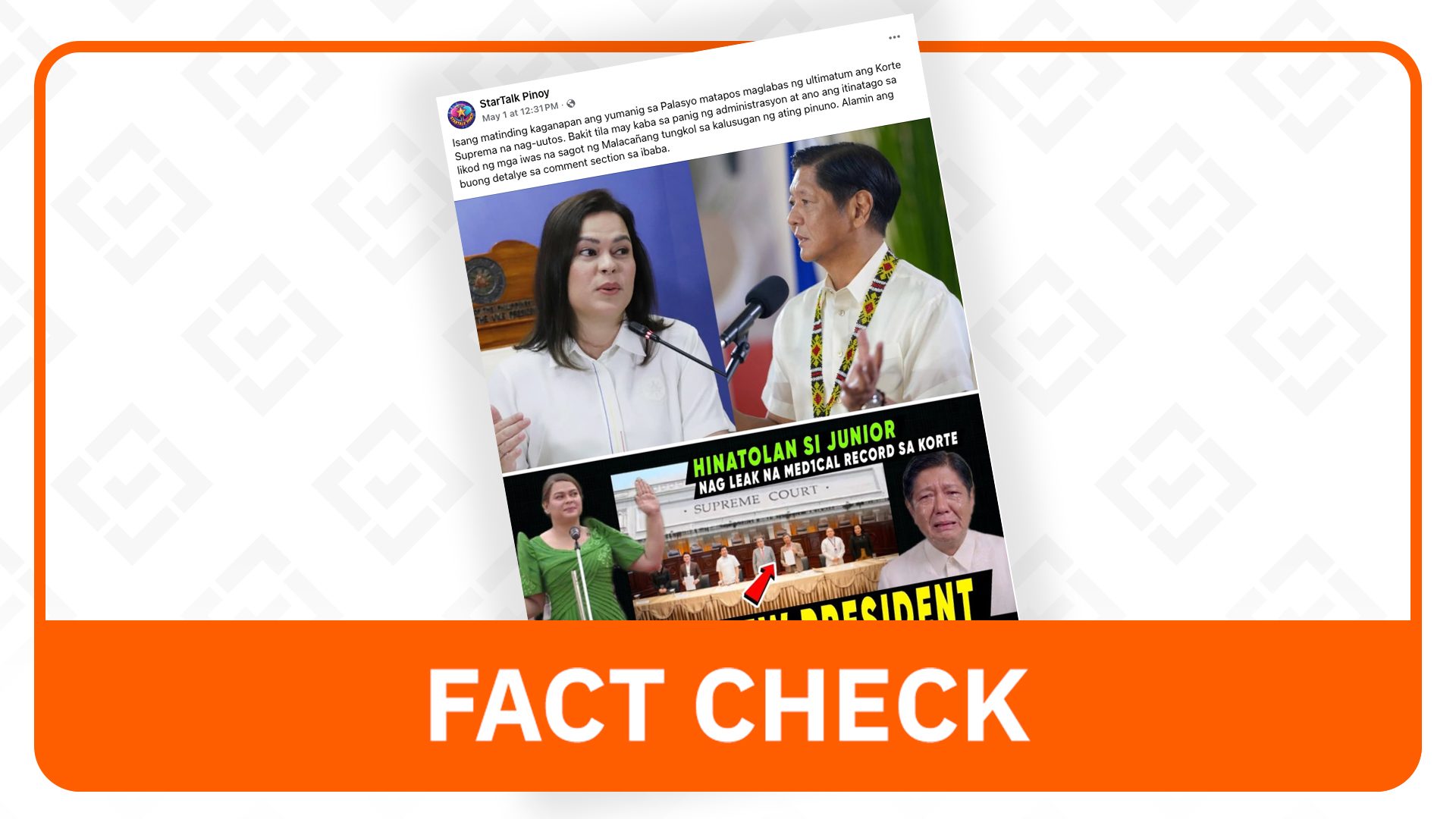 FACT CHECK: No SC ruling yet on Marcos health disclosure petition