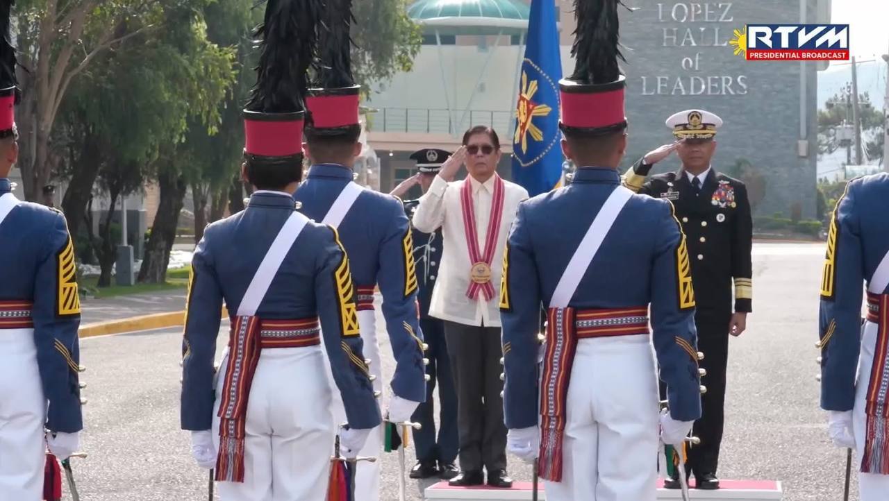 Marcos tells PMA graduates their loyalty belongs to the Constitution, not politics