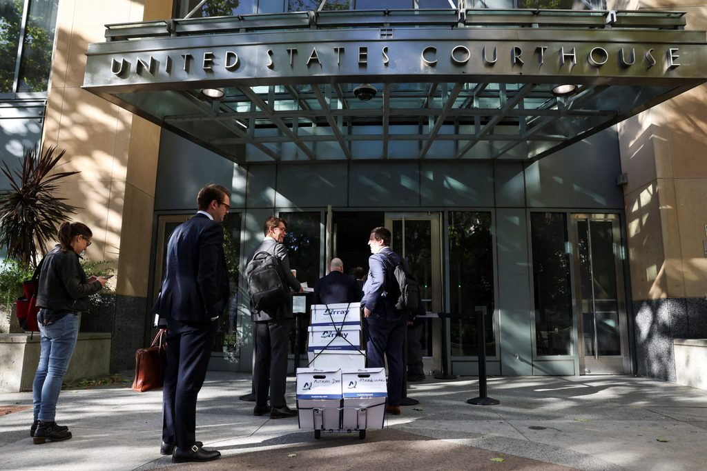 Trial in Elon Musk's lawsuit over OpenAI for-profit conversion at a federal courthouse in Oakland