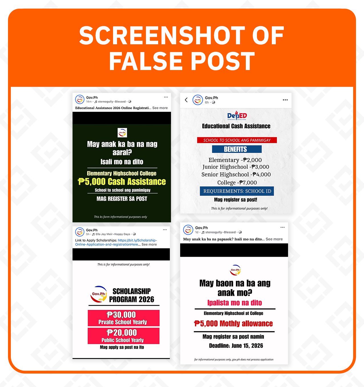 FACT CHECK: Online registration links for DSWD, De