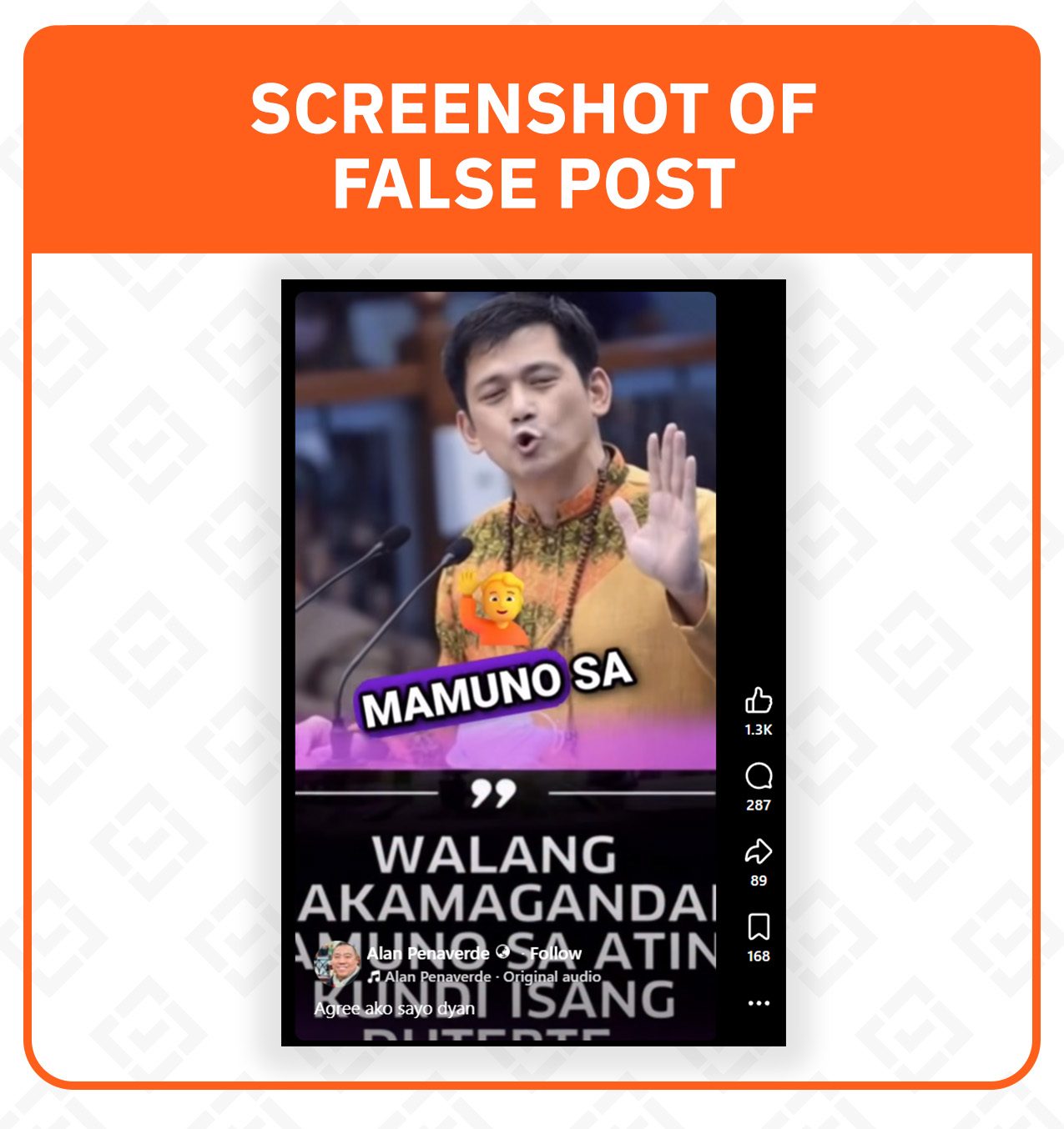 FACT CHECK: Video of Padilla supporting Marcos-Robredo tandem is AI-generated