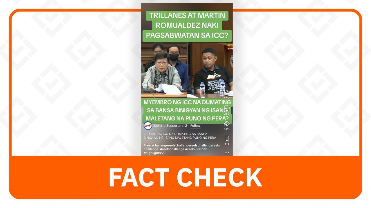 FACT CHECK: ICC personnel did not receive P60-M bribe — Trillanes