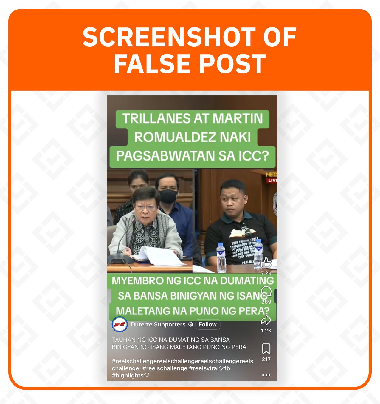 FACT CHECK: ICC personnel did not receive P60-M br