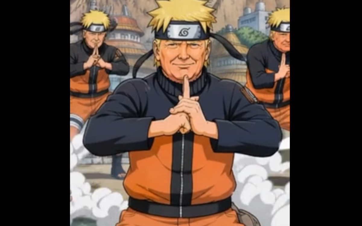 In AI-made video, Trump mimics Naruto, but misses the point entirely