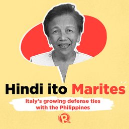 Hindi Ito Marites: Italy’s growing defense ties with the Philippines