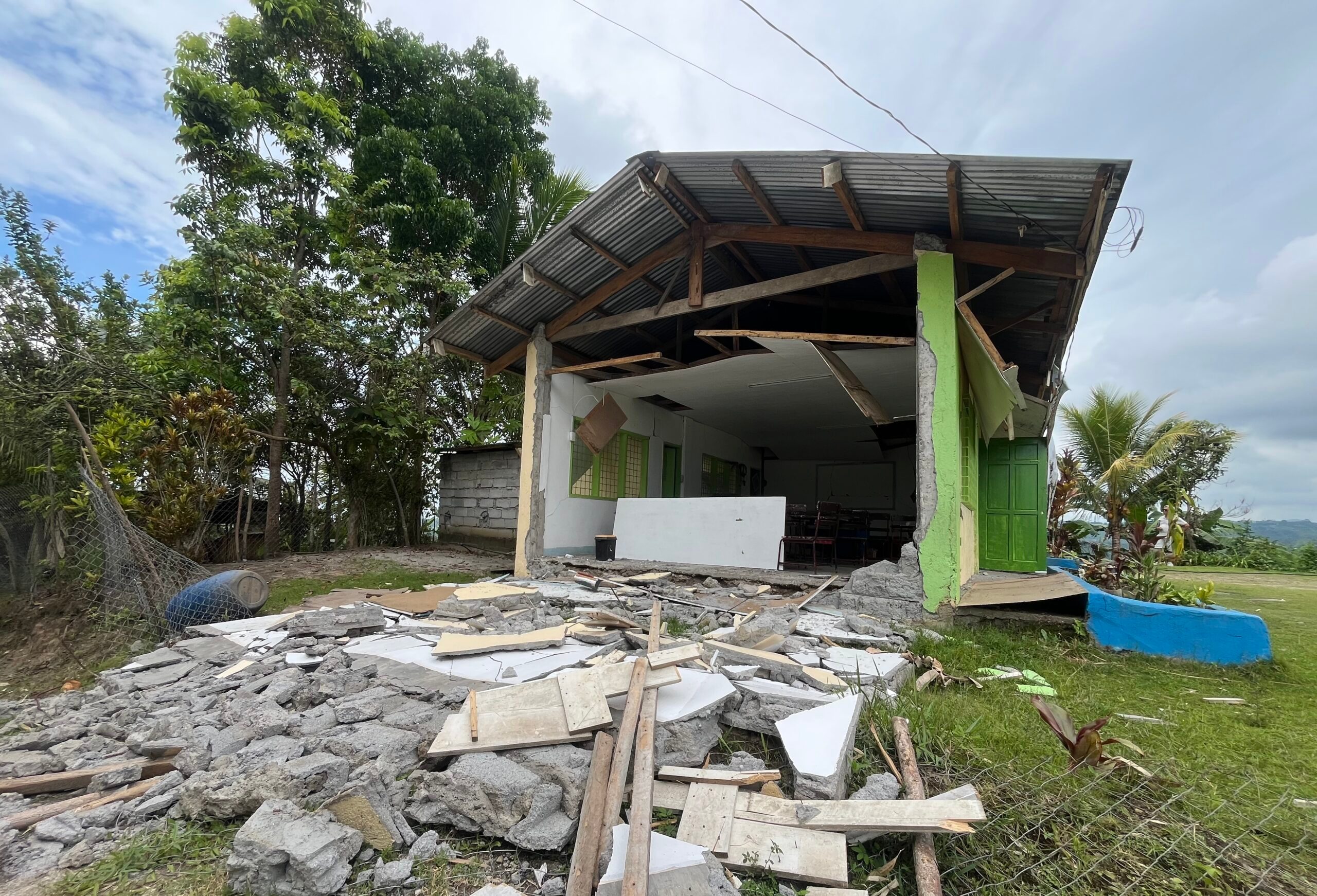 General Santos classrooms destroyed by magnitude 7.8 earthquake