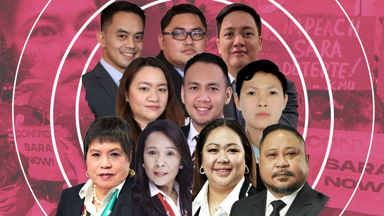 LIST: Private prosecutors in VP Sara Duterte's impeachment trial