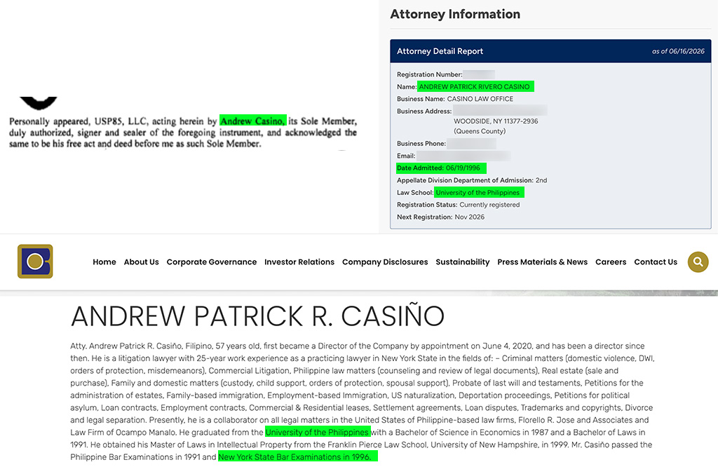 Andrew Casino Ties