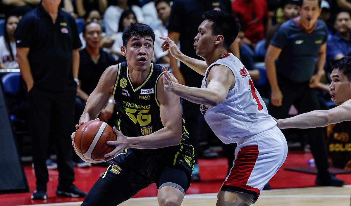 TNT weathers Ginebra’s comeback storm to tie PBA finals at 1-1