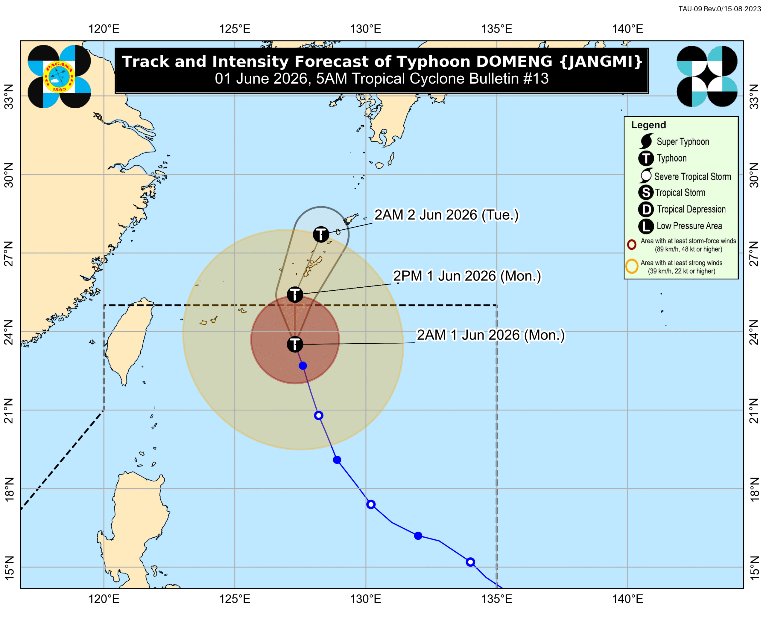 Typhoon Domeng on its way out of PAR but enhancing southwest monsoon
