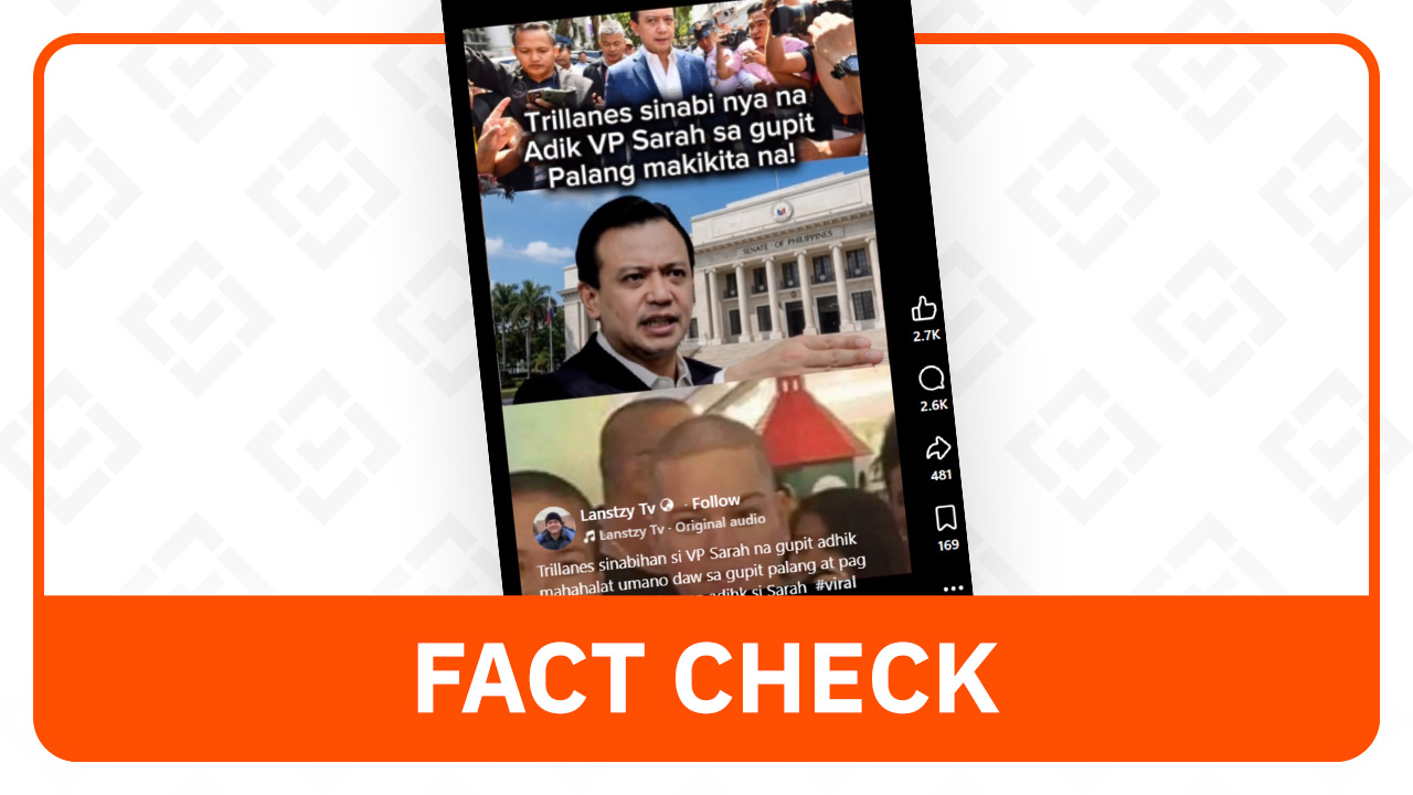 Video of Trillanes calling Sara Duterte an ‘addict’ is AI-generated