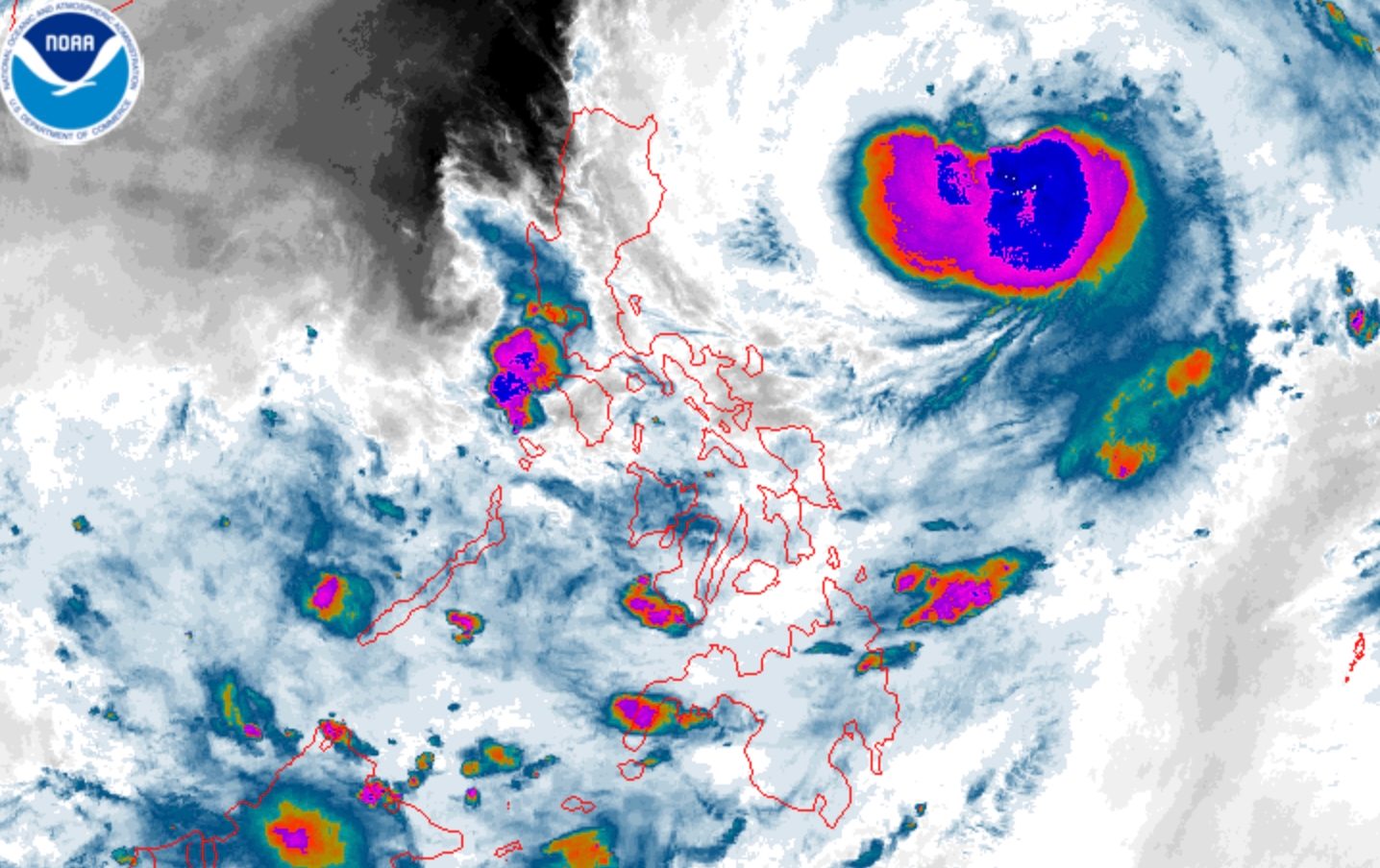 Typhoon Francisco Intensifies East of Central Luzon