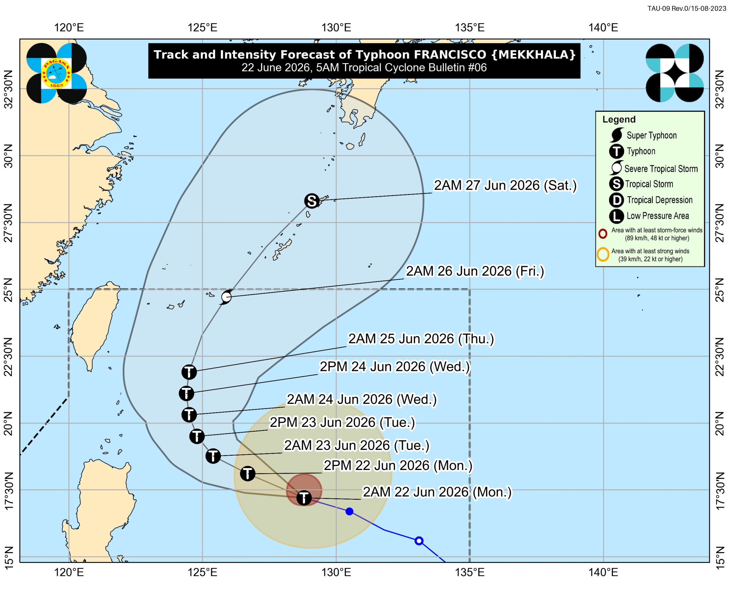 Signal No. 1 up as Typhoon Francisco intensifies again, accelerates