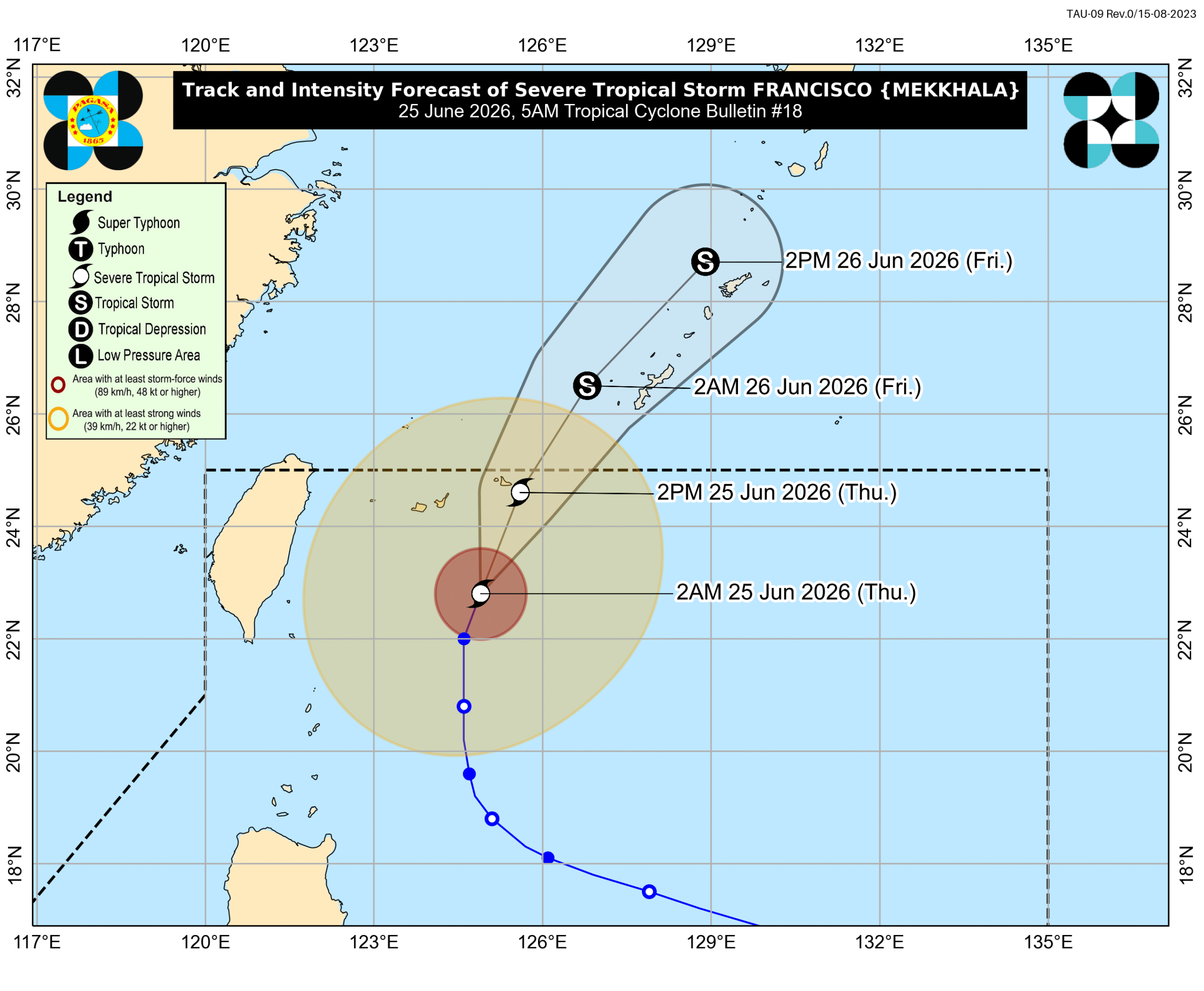 Francisco downgraded to severe tropical storm; Higos set to enter PAR