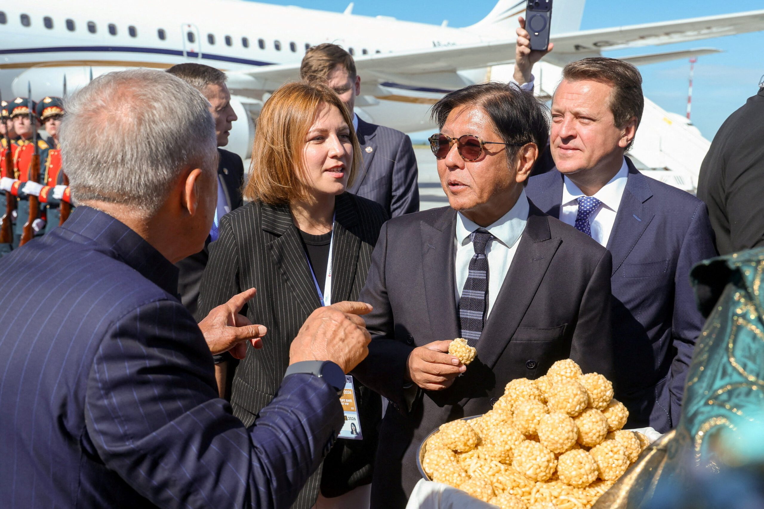 Philippine President Ferdinand Marcos Jr. arrives in Kazan