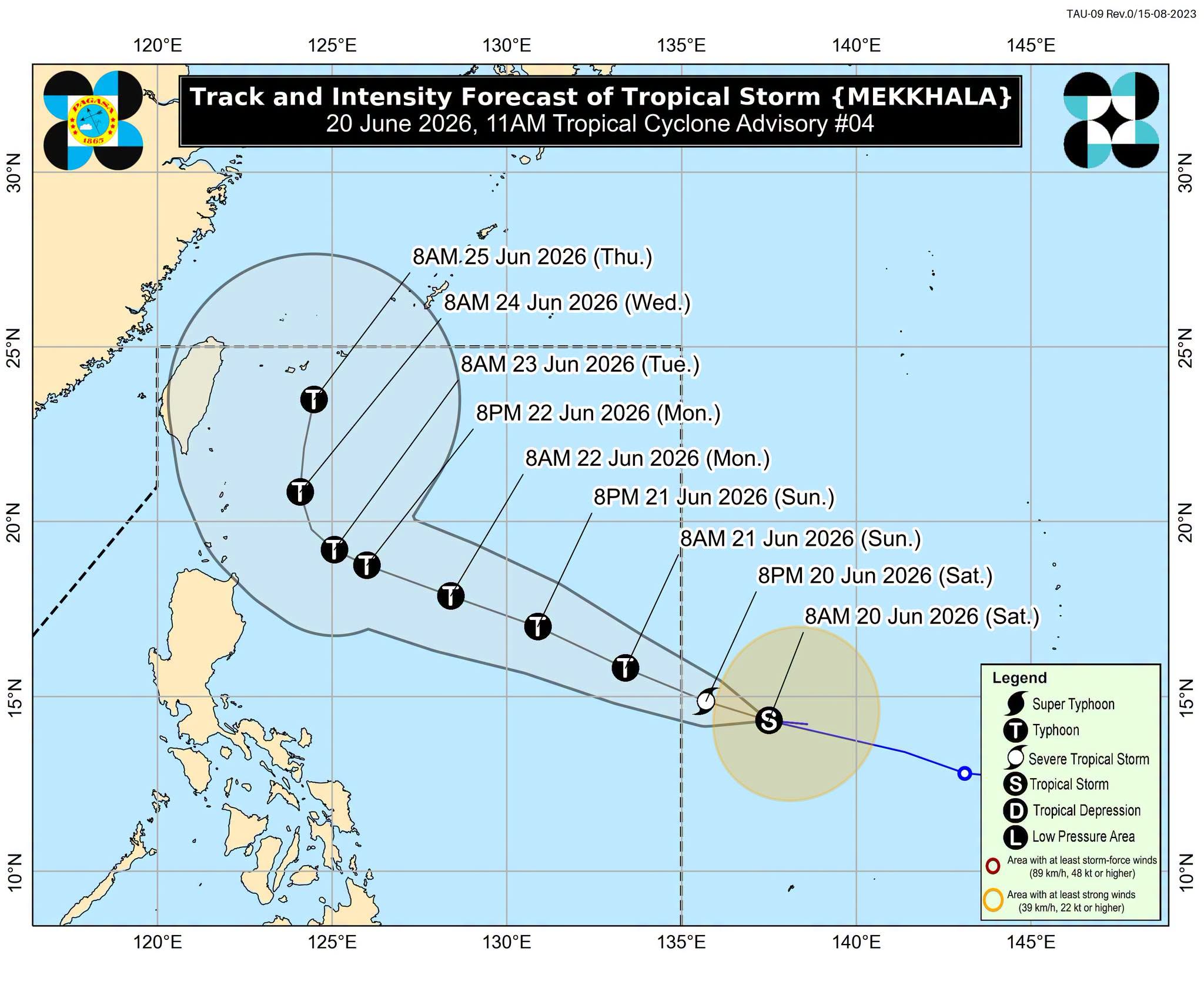 Tropical cyclone Mekkhala to enter PAR on June 20 or 21