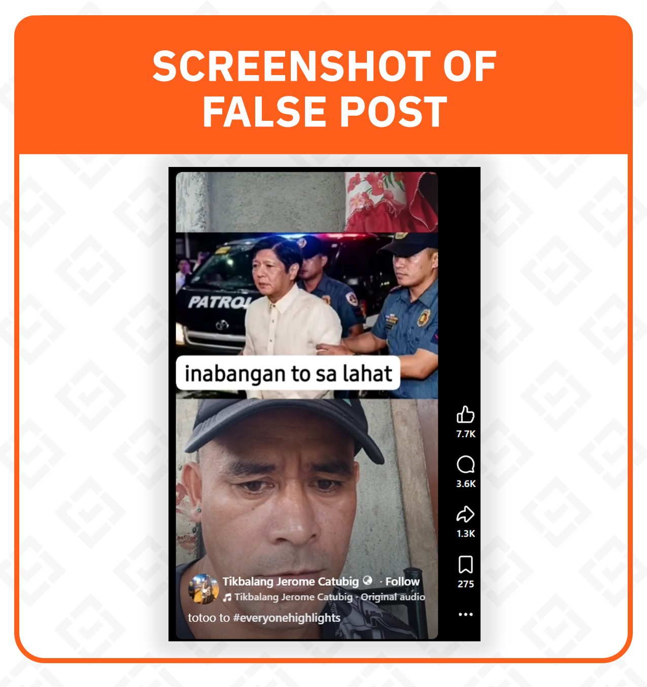 FACT CHECK: Marcos not arrested, photo is AI-generated