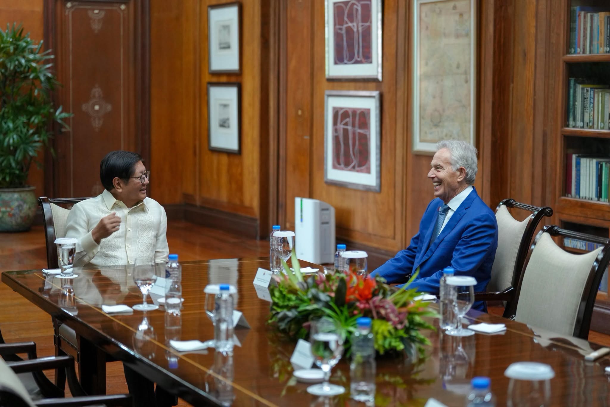 As political chaos brews in Manila, Marcos meets ex-UK PM Blair again 